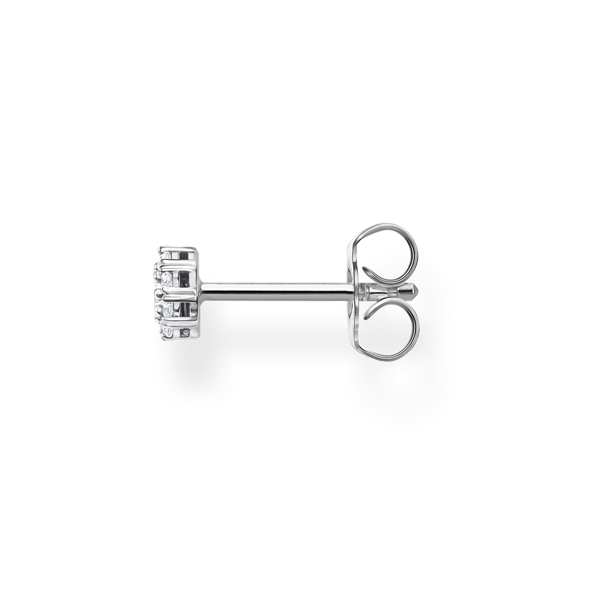 Thomas Sabo Single Earring - White Stone Halo in Silver H2141-051-14