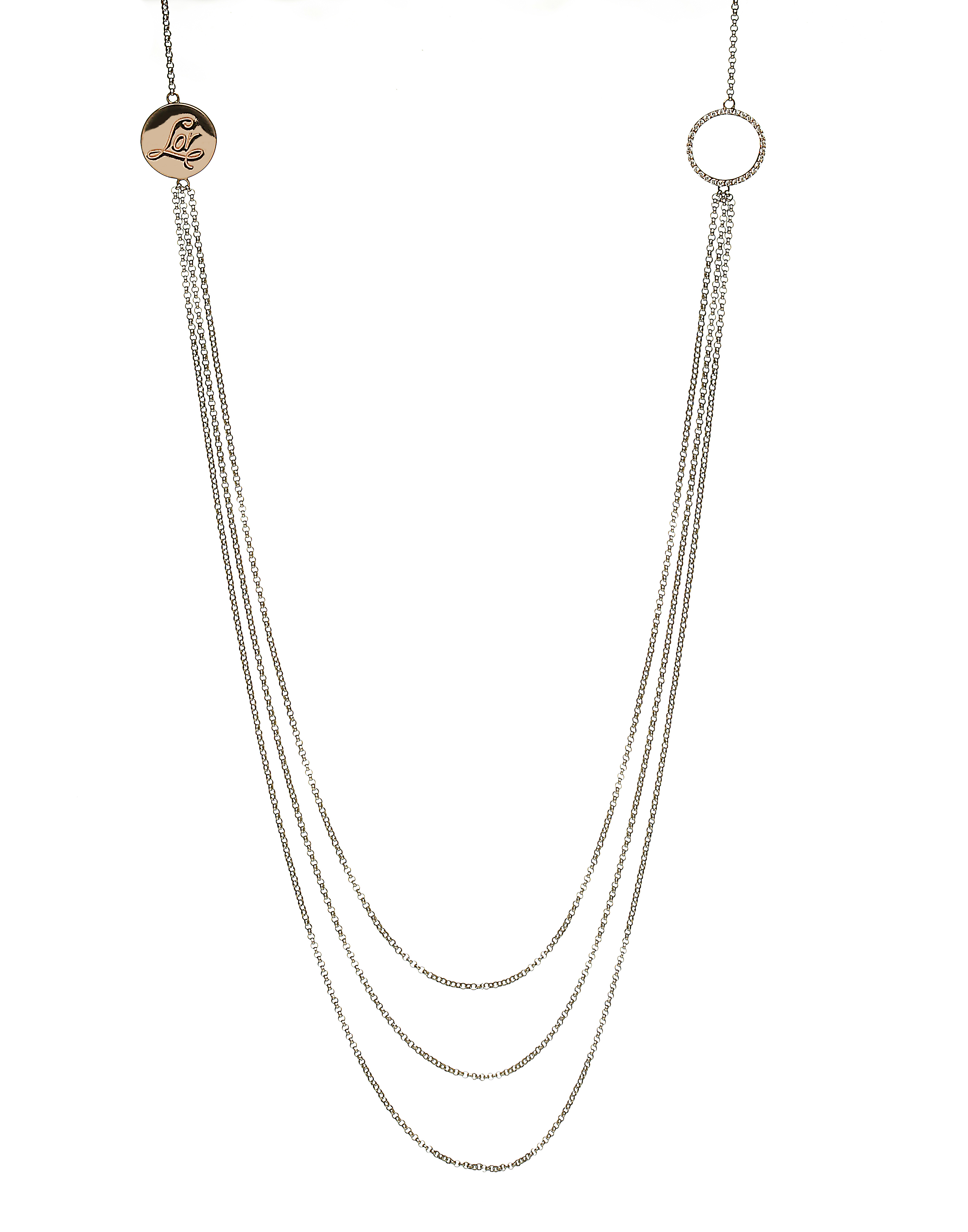 House of Lor Three Strand Disc Necklet