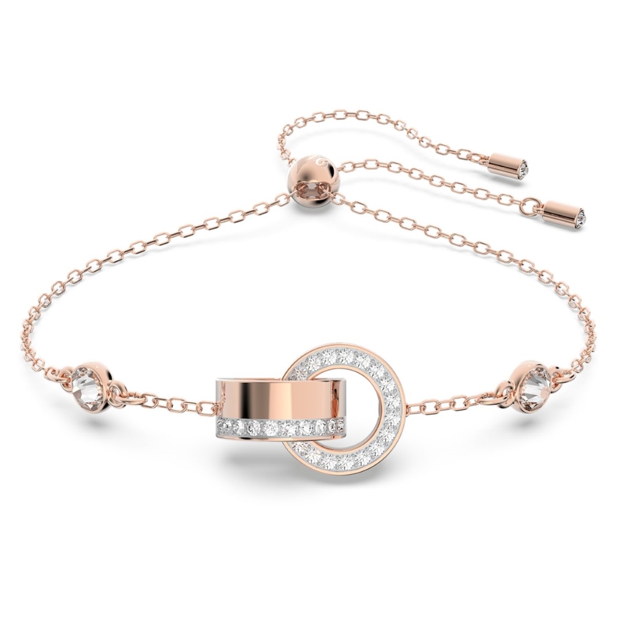 Swarovski Hollow Bracelet - White with Rose Gold Tone Plating 5636498