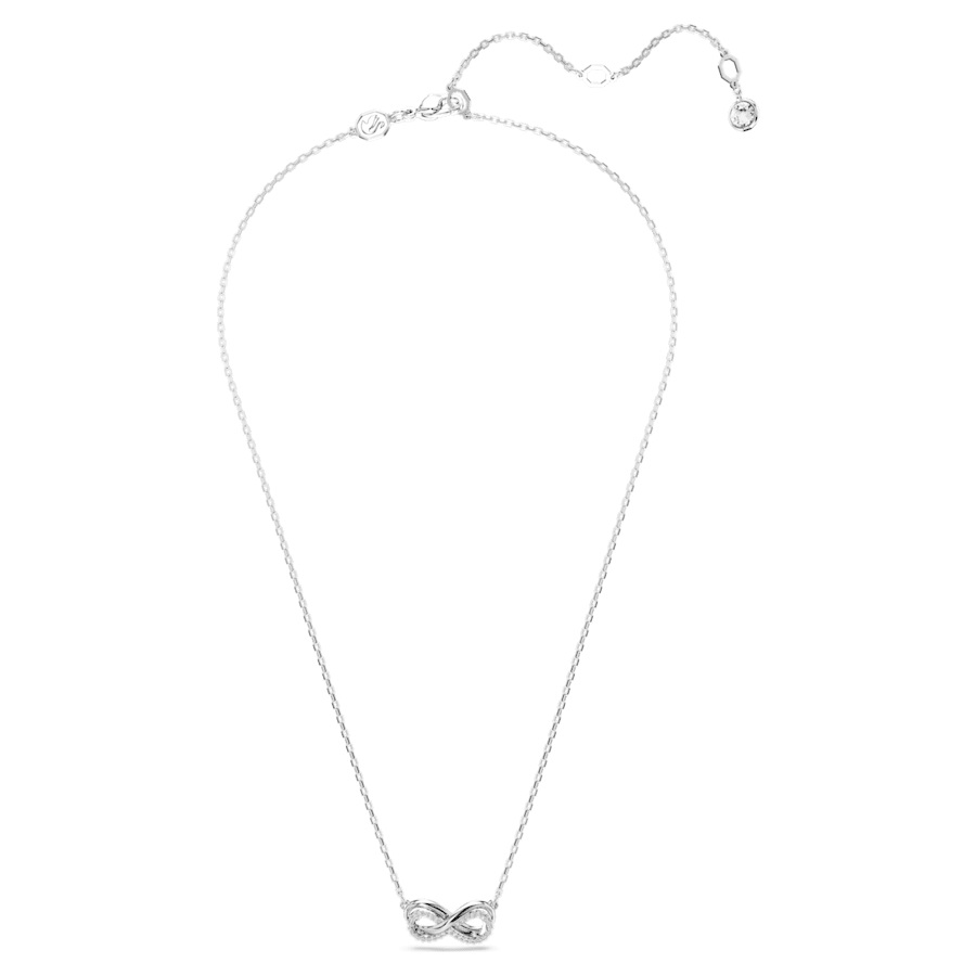 Swarovski Hyperbola Pavé Infinity Pendant - White with Rhodium Plating 5687265
