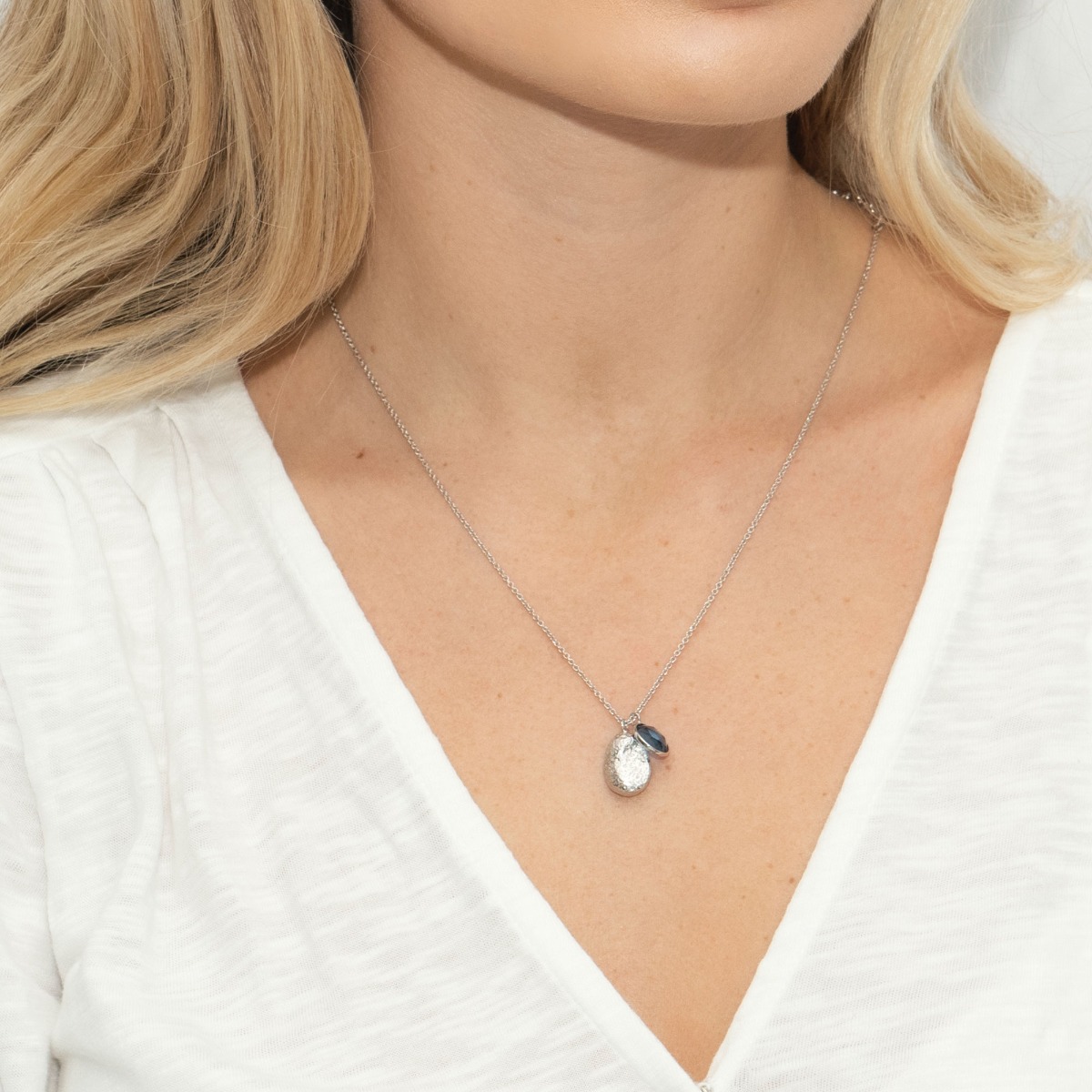 Sarah Alexander Iceberg Kyanite and Nugget Charm Necklace