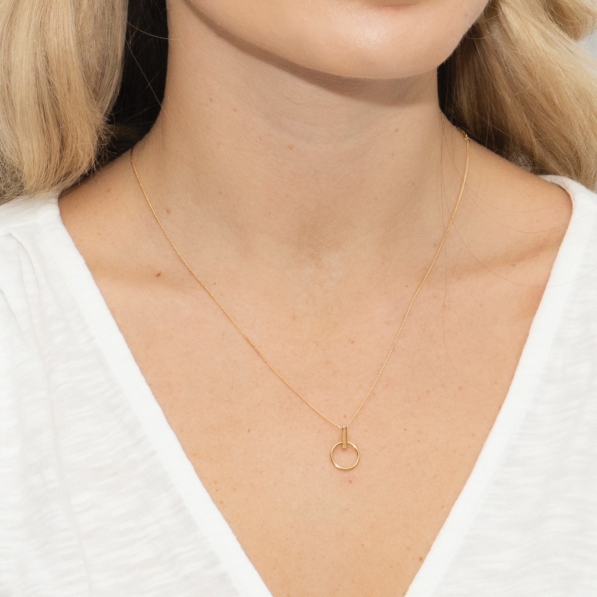 Sarah Alexander Infatuation Gold Vermeil Mini Circle Pendant