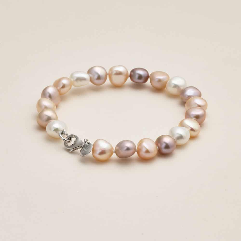 Jersey Pearl Multi Natural Baroque Pearl Bracelet