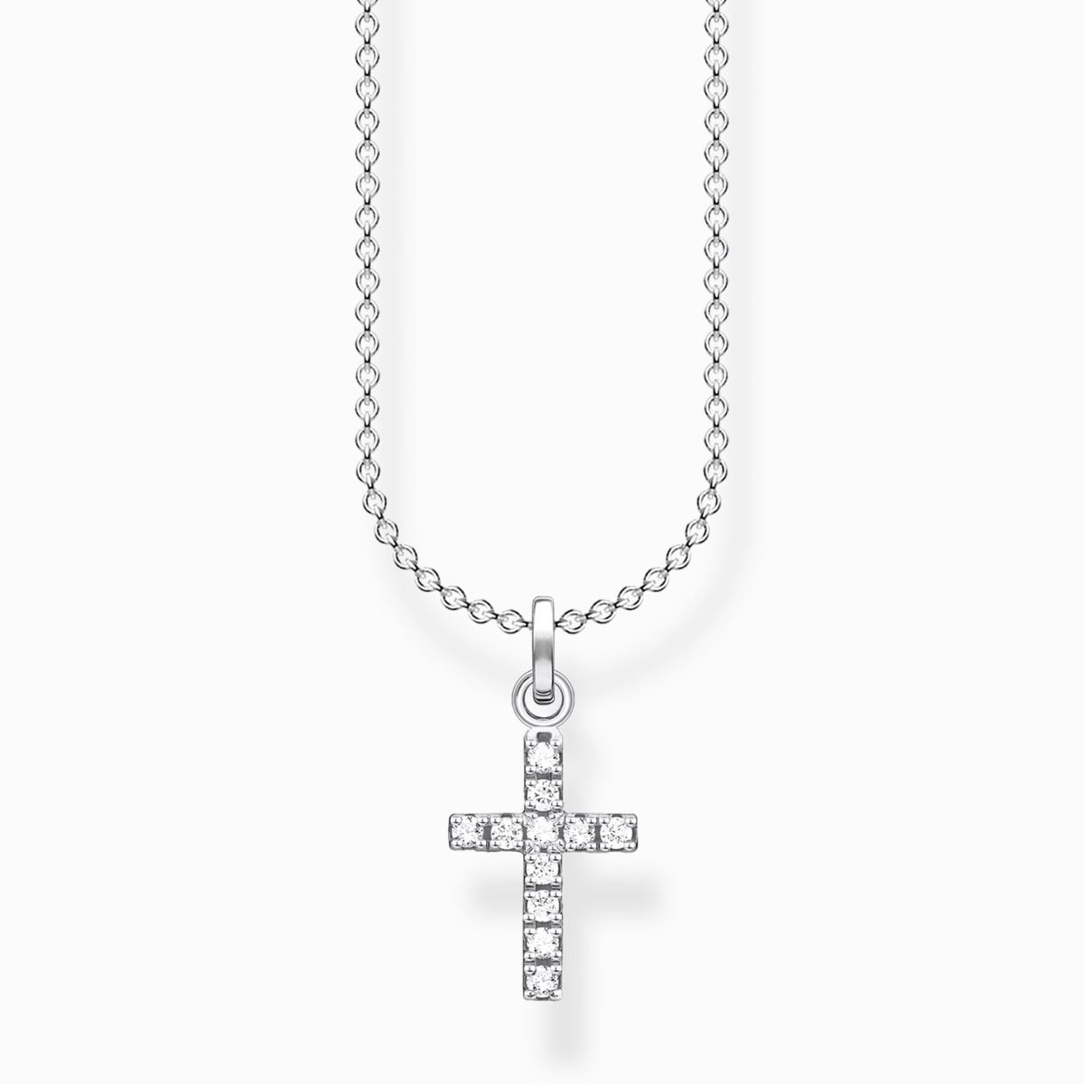 Thomas Sabo Pavé Cross Necklace - KE2069-051-14