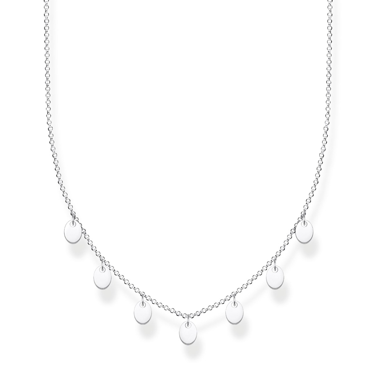 Thomas Sabo Silver Disc Drops Necklace KE2107-001-21-L45V