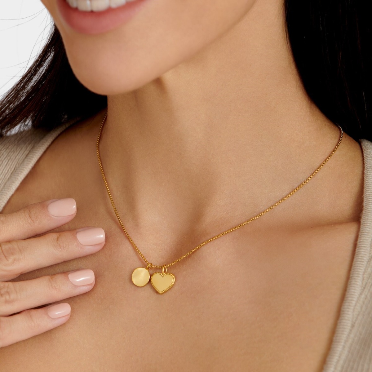 Katie Loxton 'Happy Birthday' Waterproof Gold Charm Necklace KLJ6209
