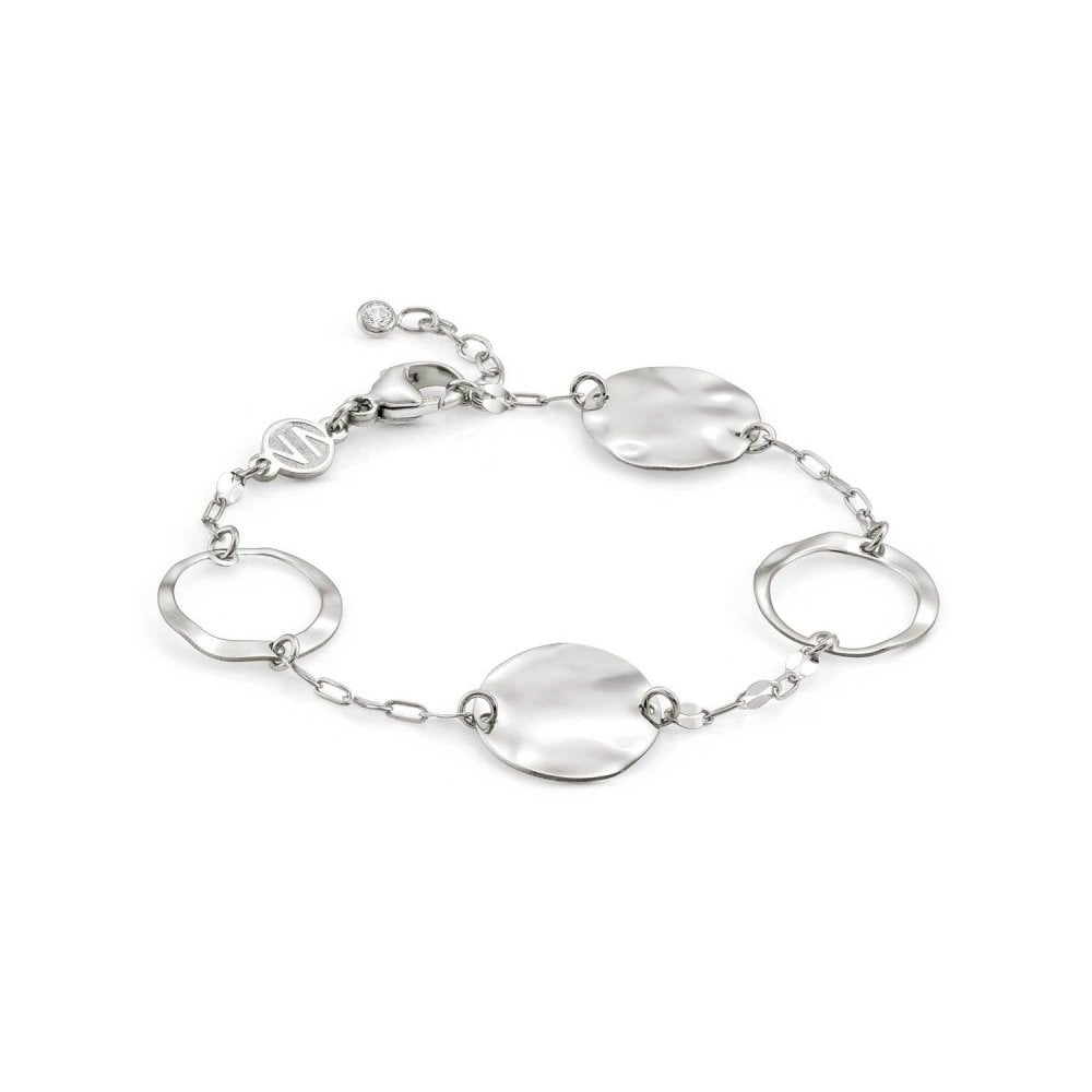 Nomination Luna Double Chain Large Silver Circles Bracelet - 140442_010
