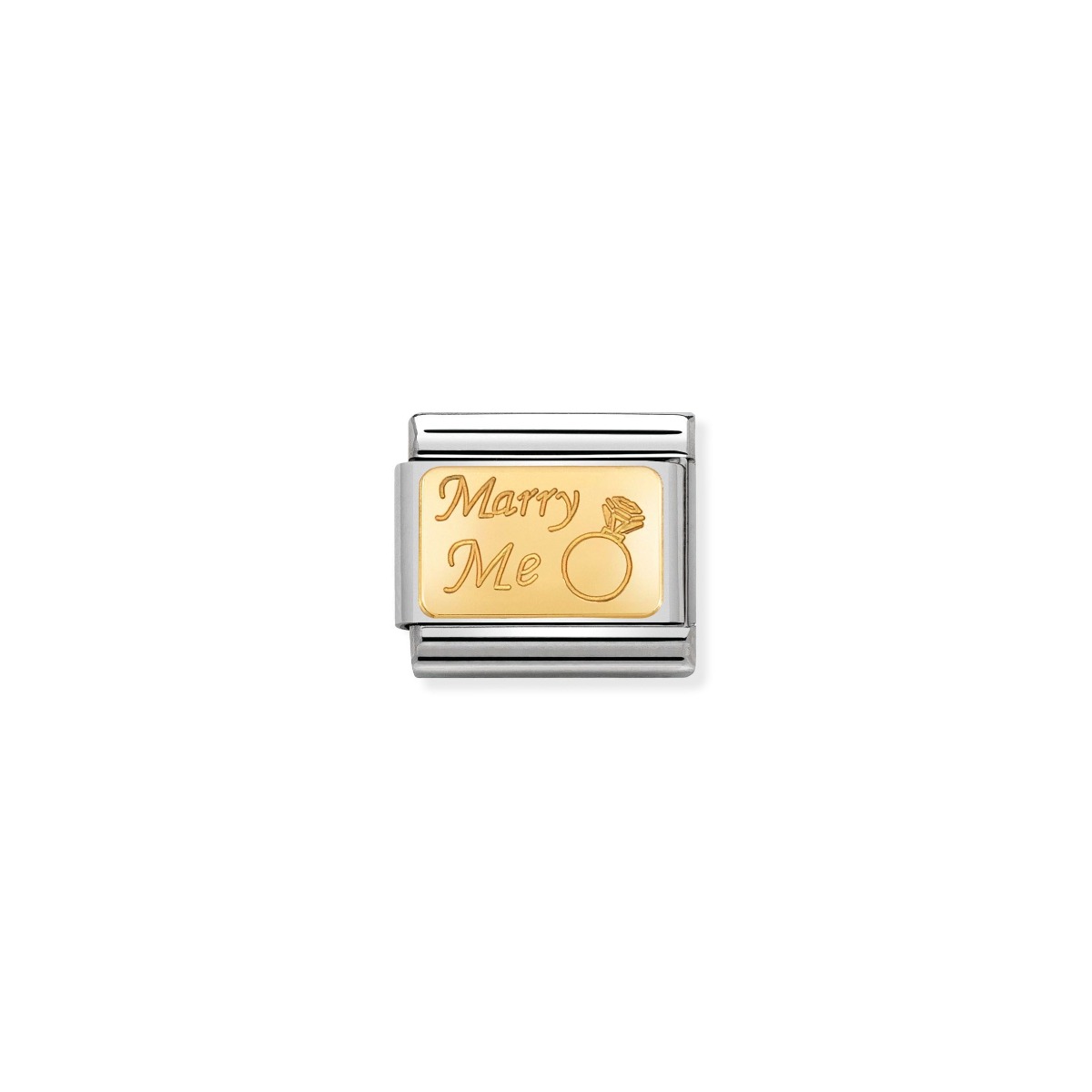 Nomination Classic Marry Me Charm - 18k Gold - 030121/44