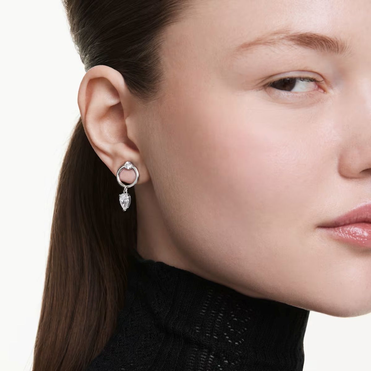 Swarovski Mesmera Drop Earrings Mixed Cuts - White Rhodium with Plating - 5723177