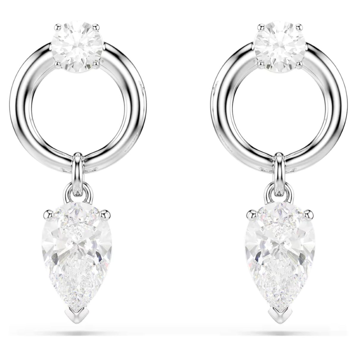 Swarovski Mesmera Drop Earrings Mixed Cuts - White Rhodium with Plating - 5723177