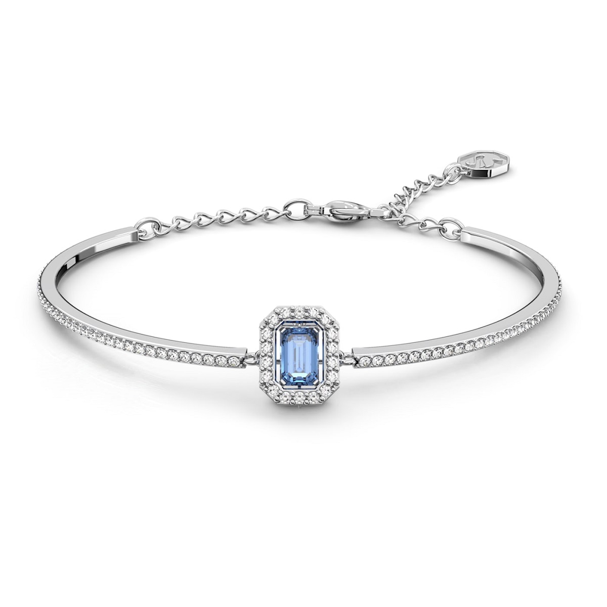 Swarovski Millenia Bangle - Blue Octagon Cut with Rhodium Plating 5620556