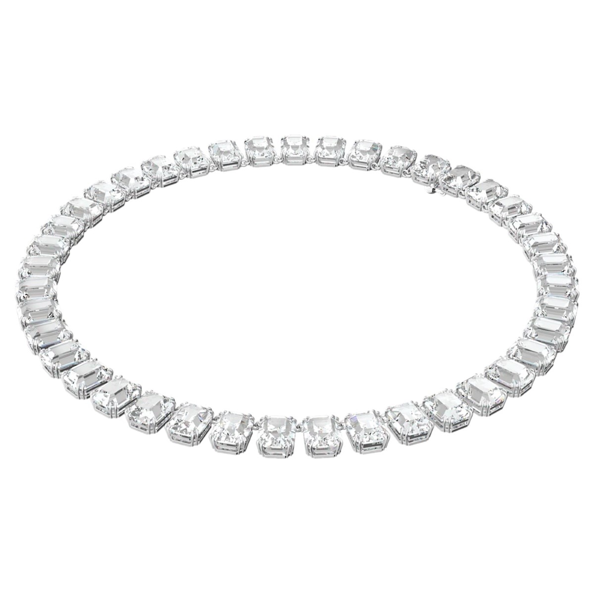 Swarovski Millenia Necklace Octagon Cut Crystals - White with Rhodium Plating 5614929