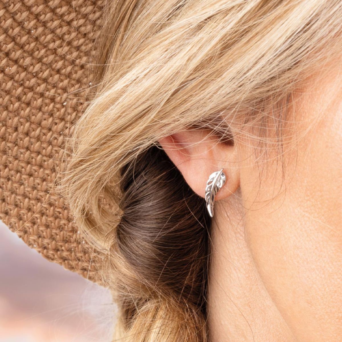 Kit Heath Feather Wisp Stud Earrings - 40315RP