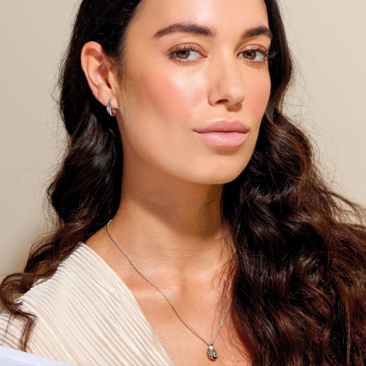 Kit Heath Océane Shell Wave Hoop Earrings - 61211RP