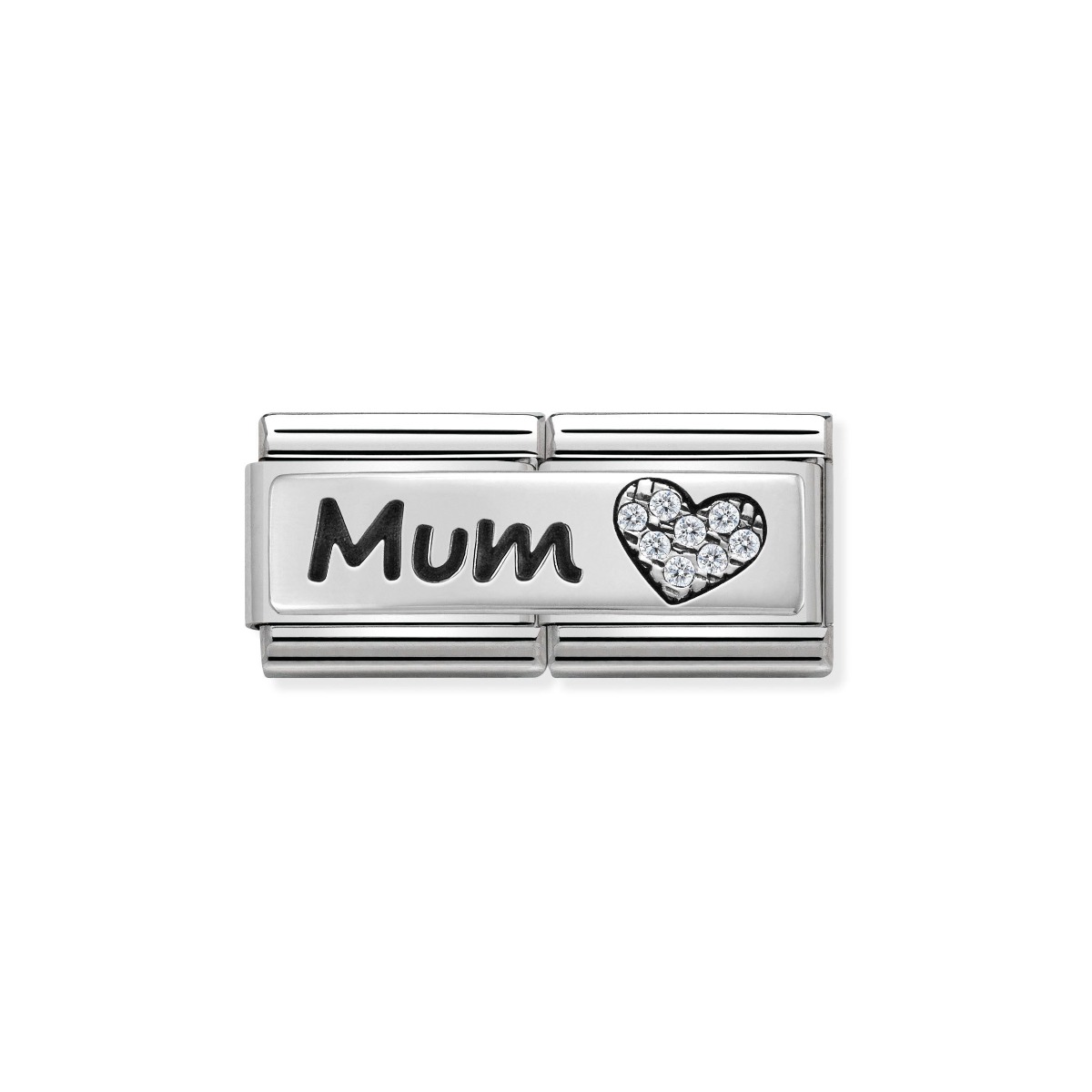 Nomination Classic Double Link Mum Charm - Silver - 330731/07