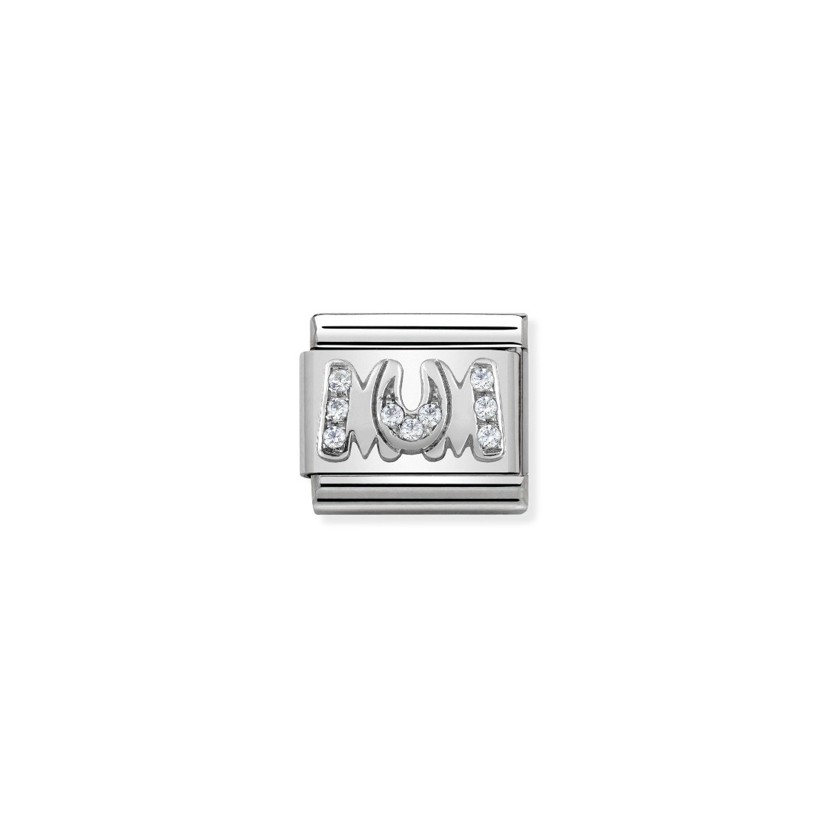 Nomination Silver and Zirconia Classic Mum Charm - 330316/08