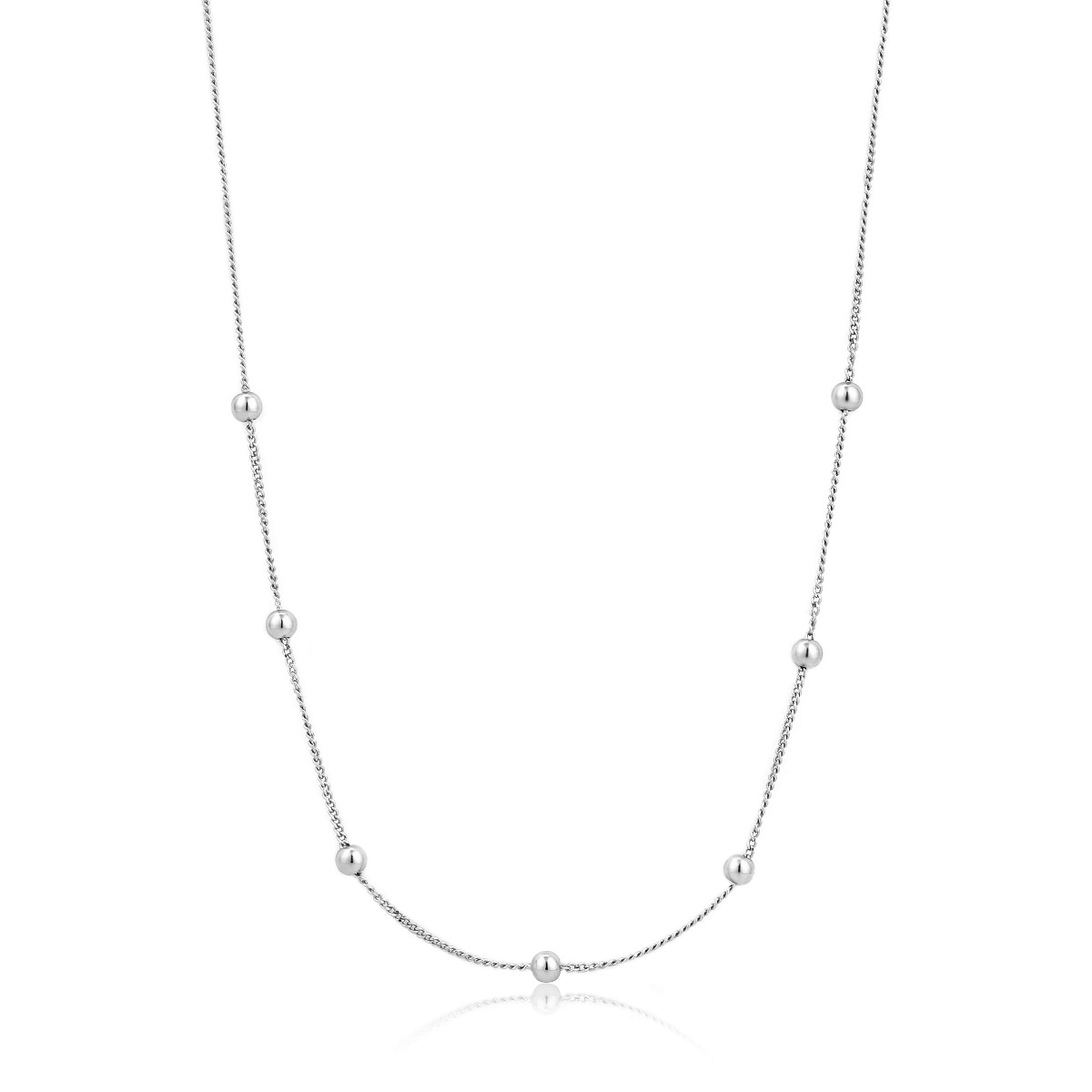 Ania Haie Modern Beaded Necklace Silver N002-03H