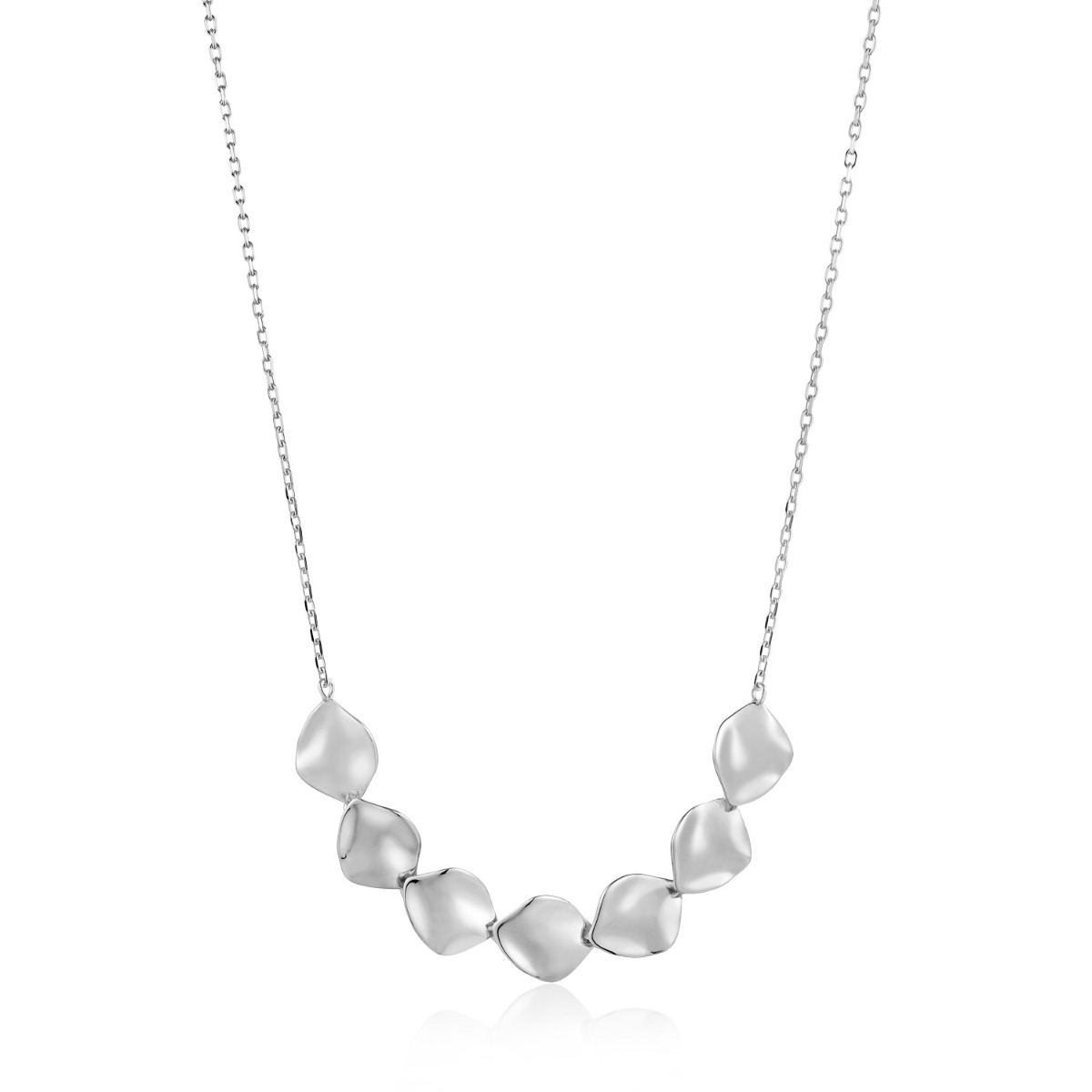 Ania Haie Crush Multiple Discs Necklace, Silver N017-04H 