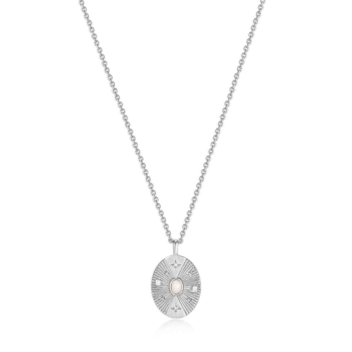 Ania Haie Scattered Stars Kyoto Opal Disc Necklace - Silver - N034-03H