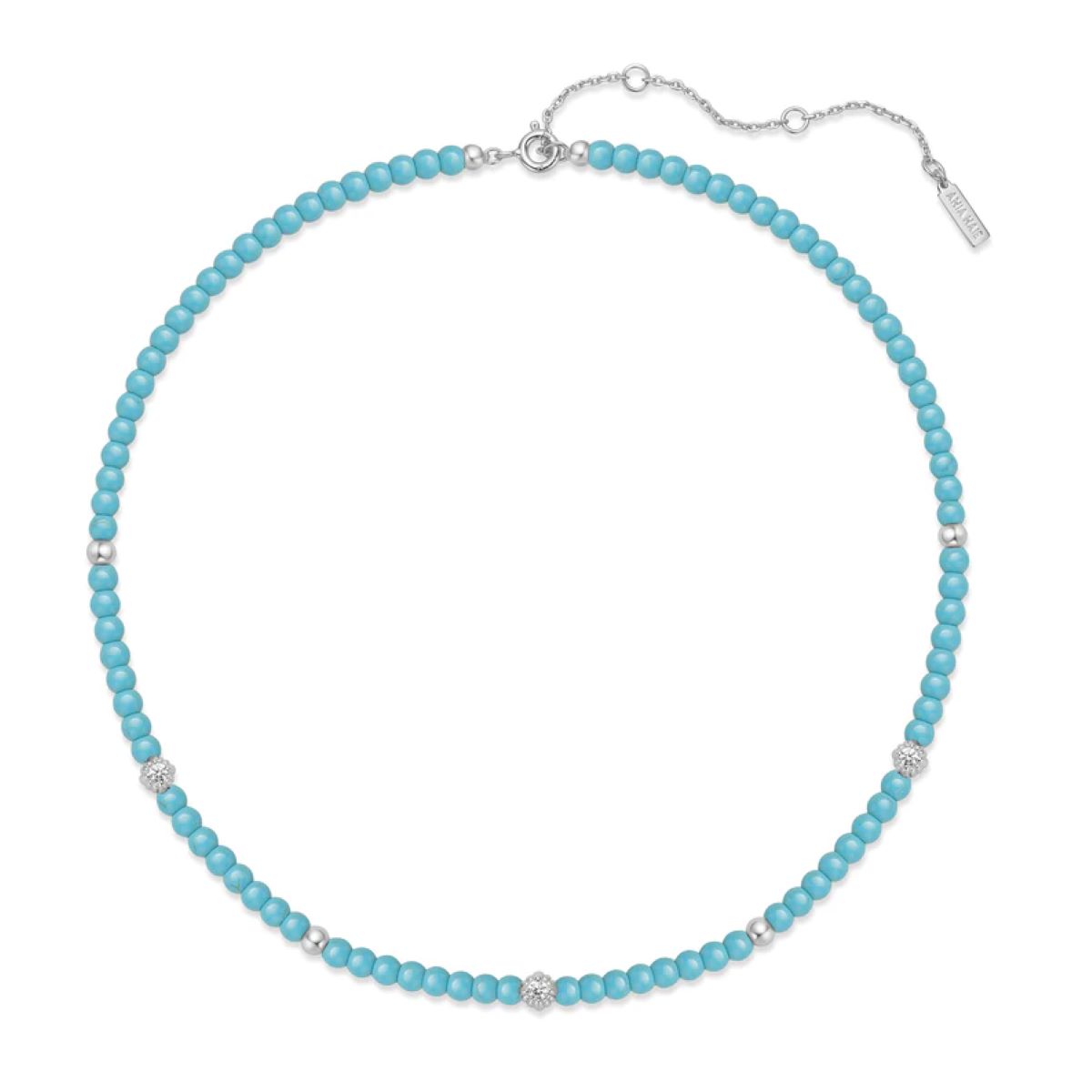 Ania Haie Lab Created Turquoise Silver Necklace - N063-03H