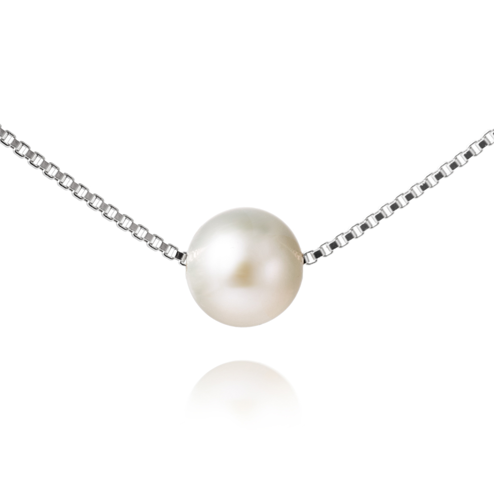 Jersey Pearl Single White Pearl Necklace 