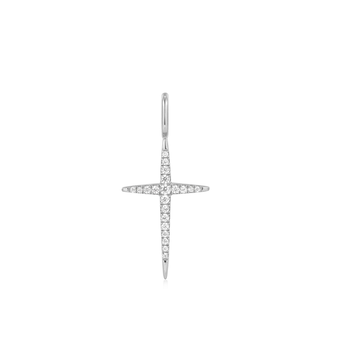 Ania Haie Silver Cross Charm - NC048-31H