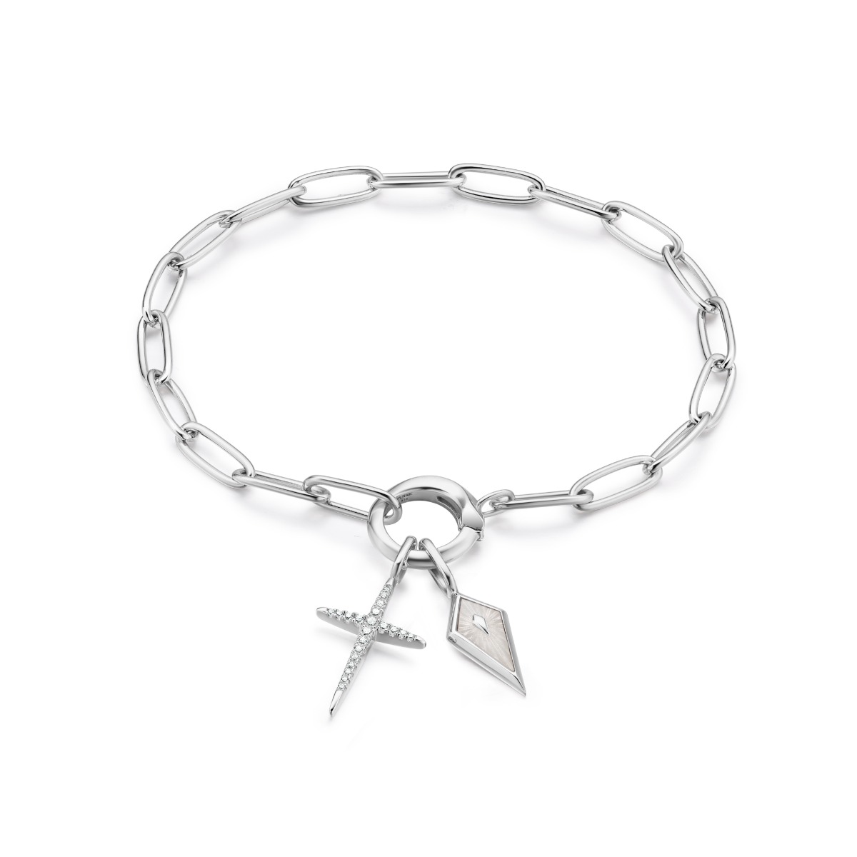 Ania Haie Silver Cross Charm - NC048-31H