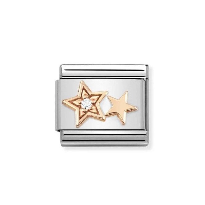 Nomination Classic Rose Double Star Charm