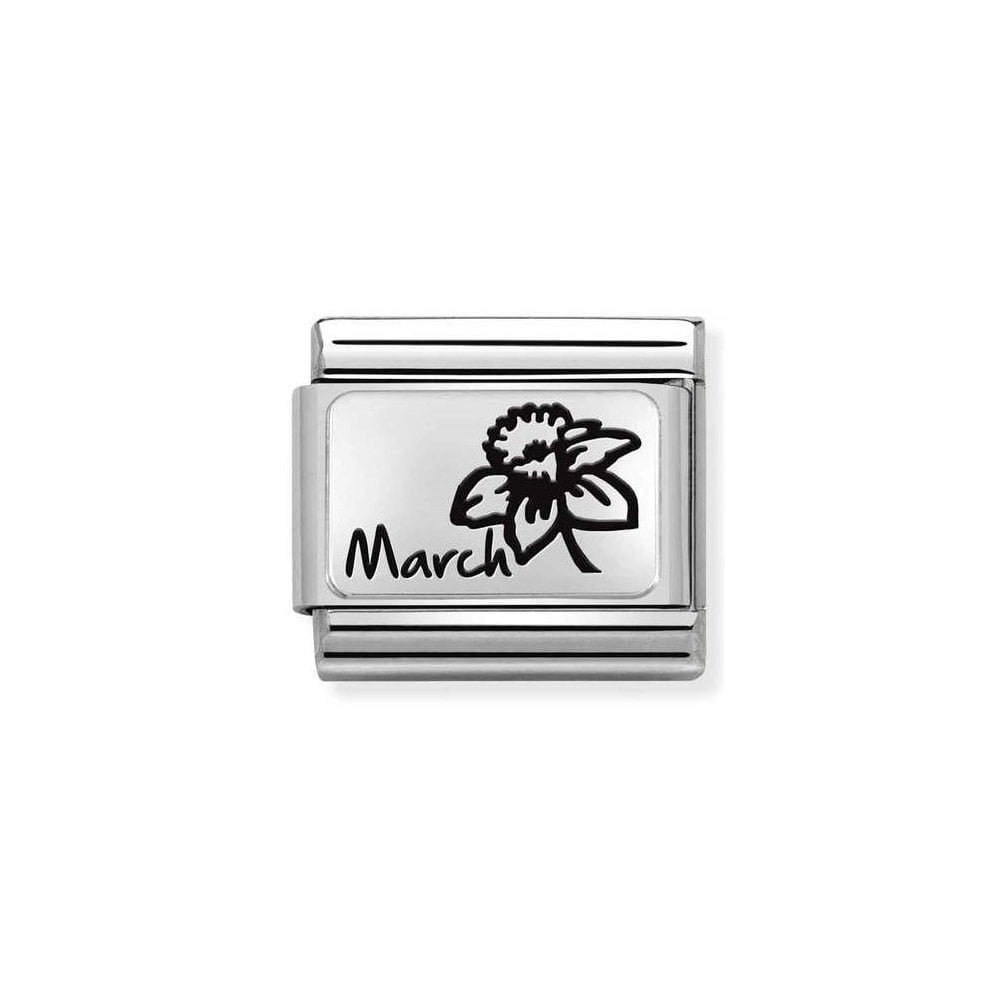 Nomination Classic Composable Link - Daffodil Flower Charm Sterling Silver March