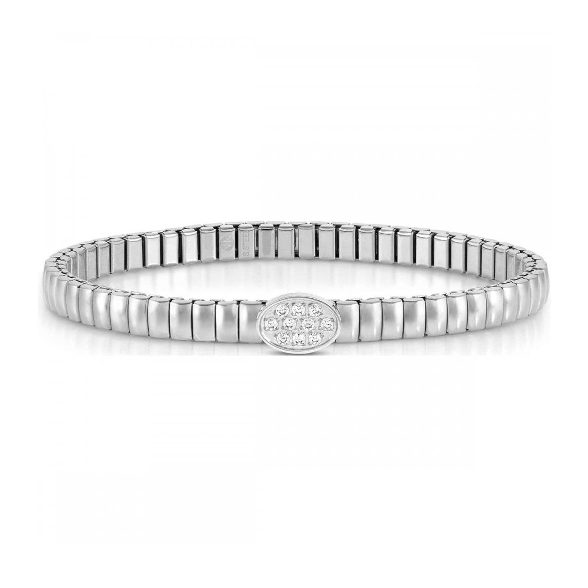 Nomination Extension Style Bracelet Steel and Cubic Zirconia Oval - 046007_053