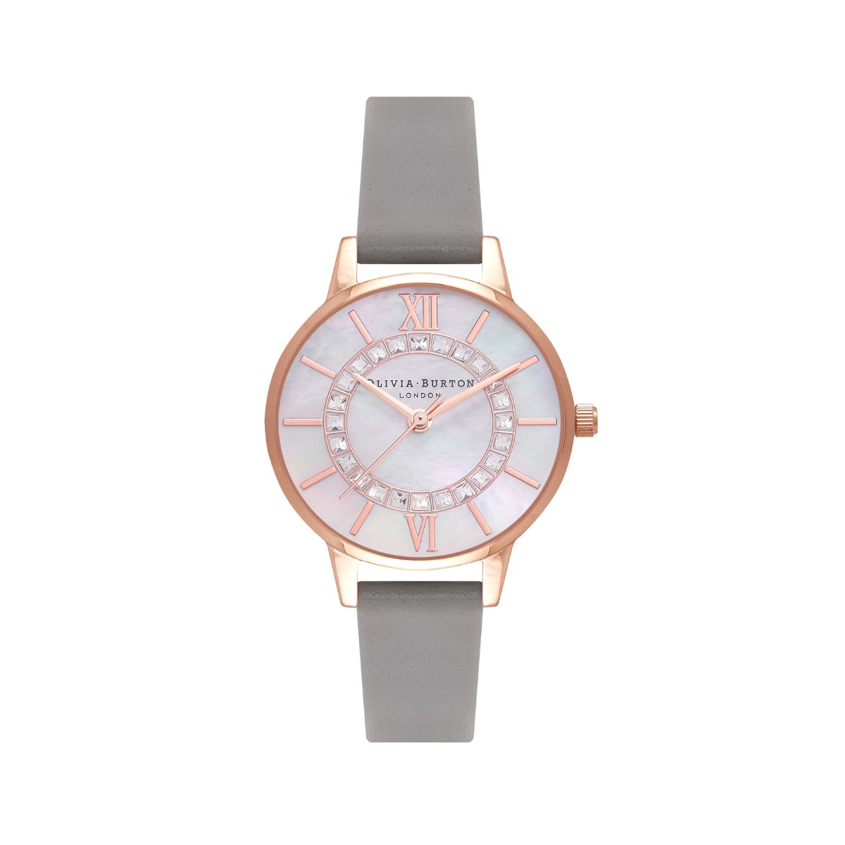Olivia Burton Sparkle Wonderland Grey and Rose Gold Watch OB16WD92