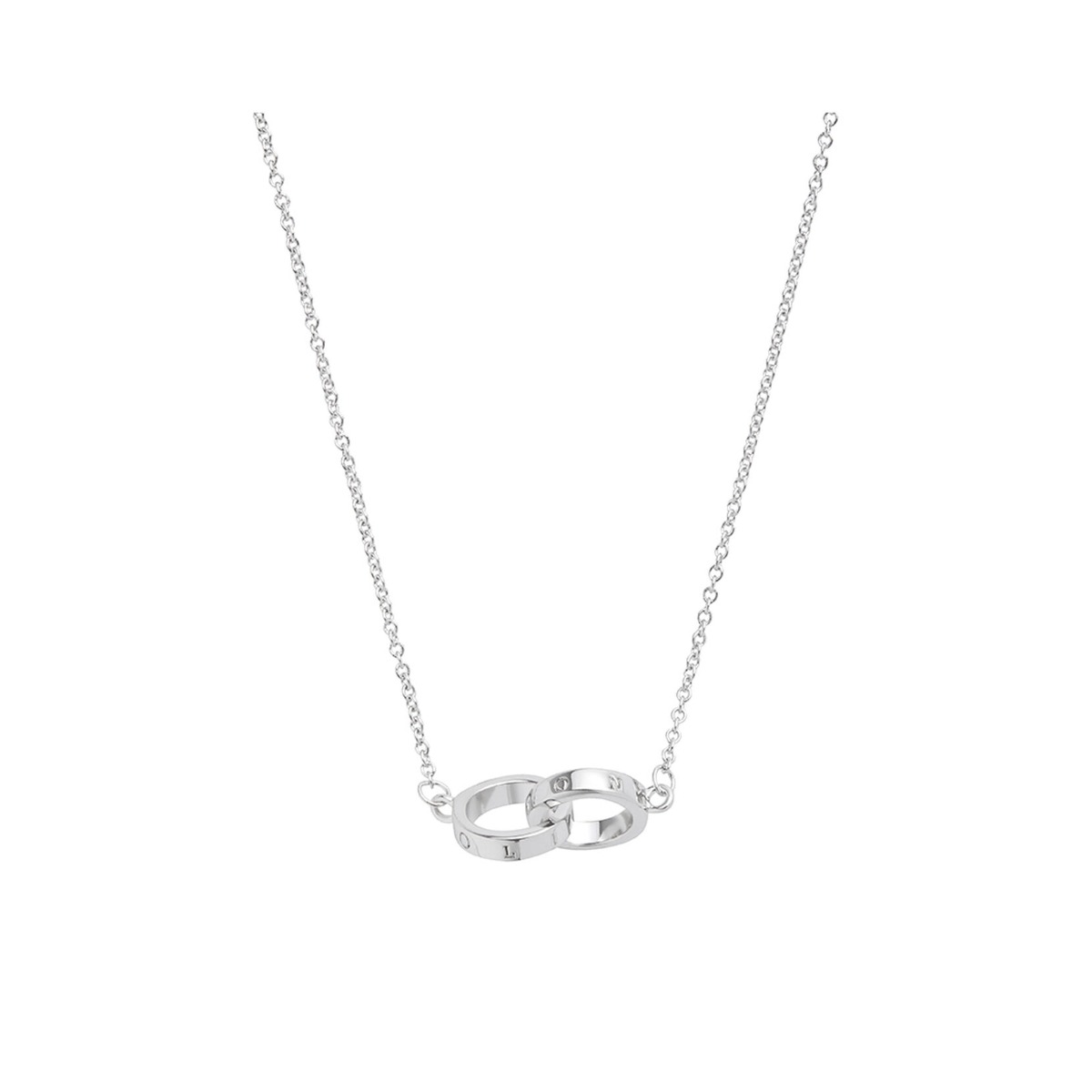 Olivia Burton Classic Interlink Necklace Silver