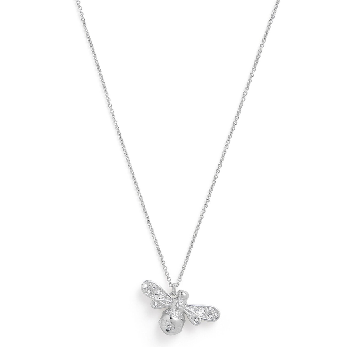 Olivia Burton Sparkle Bee Necklace Silver OBJAMN57