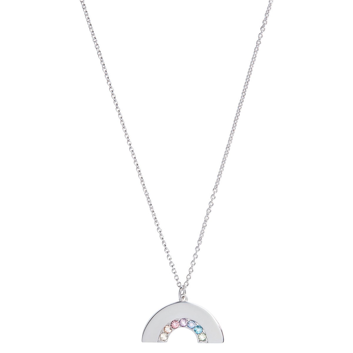 Olivia Burton Rainbow Necklace Silver OBJRBN01