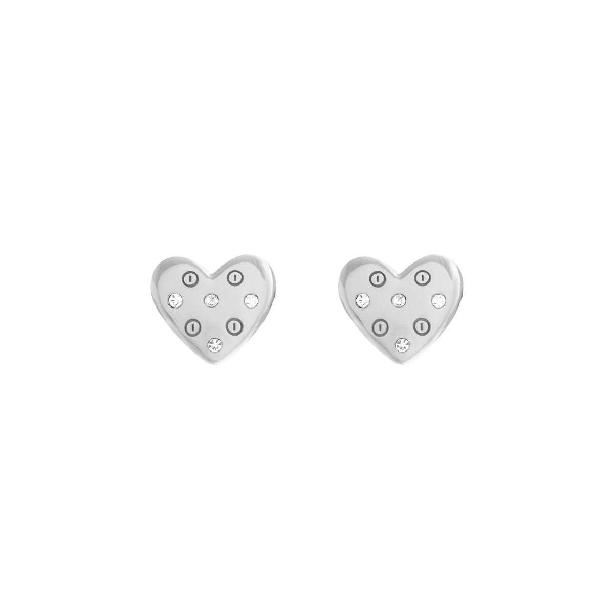 Olivia Burton Classic Heart Silver Earrings