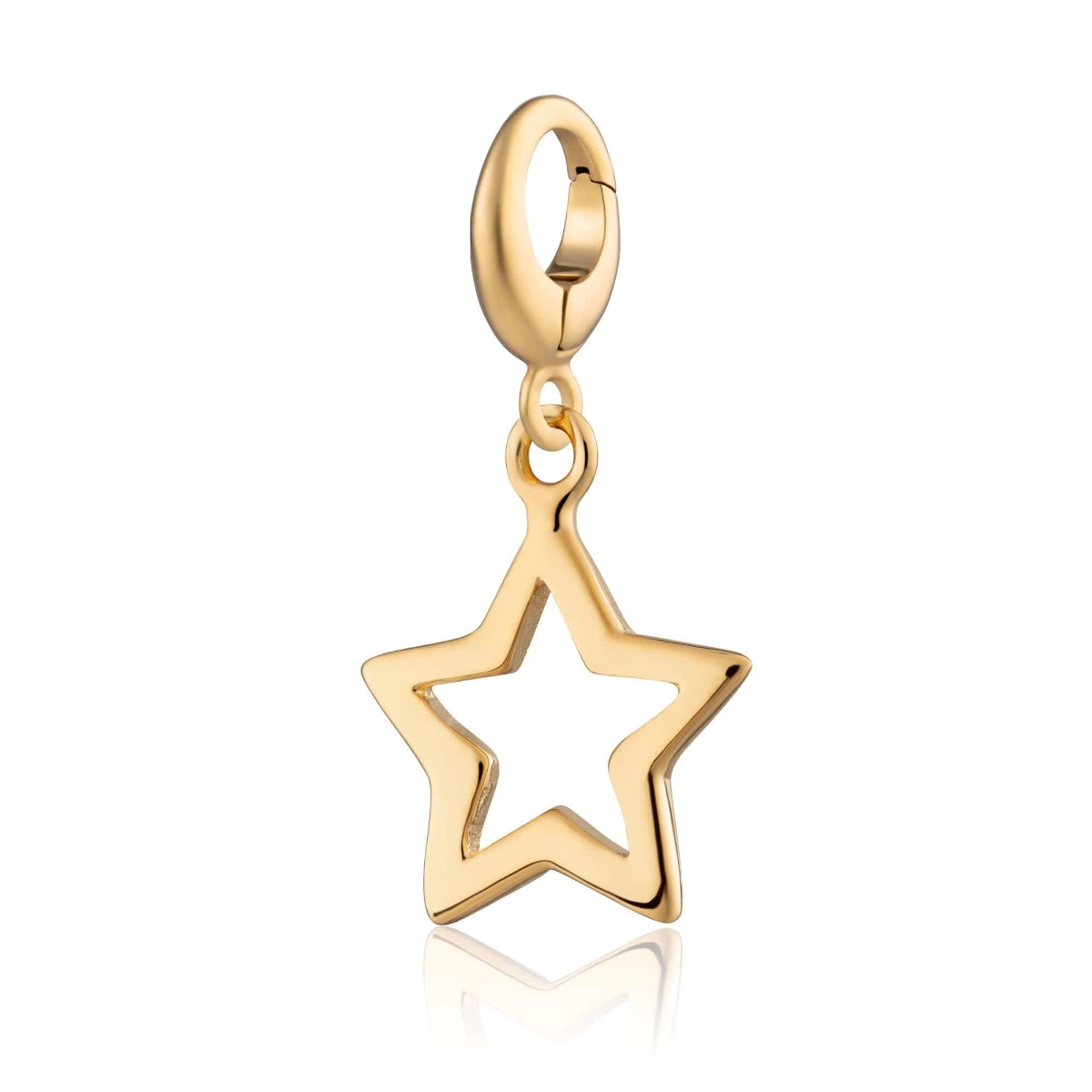 Lily Charmed Open Star Charm Gold - item number CGSO