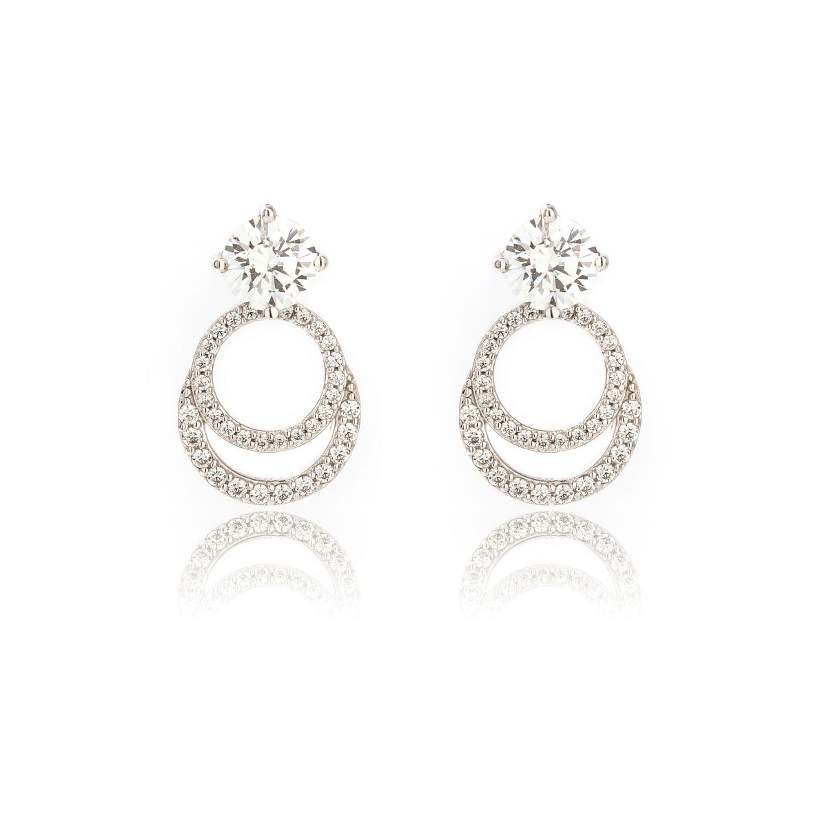 Georgini Goddess Luna Earrings - Silver - IE1123W