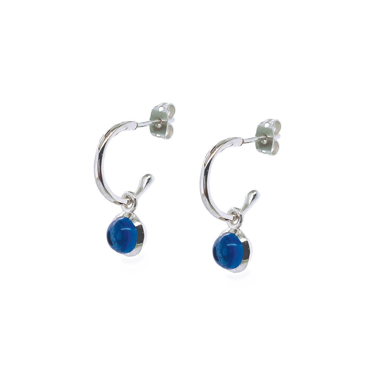 Sarah Alexander Blue Jay Iolite Mini Hoop Earrings