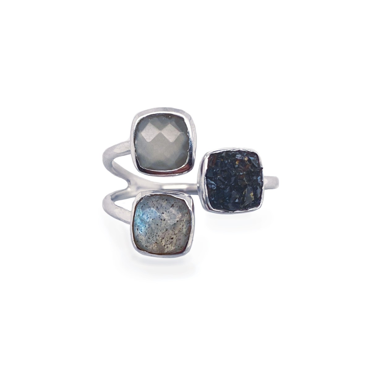 Sarah Alexander Meteor Triple Gemstone Ring