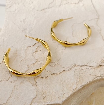 Shyla Balearic Gold Hoop Earrings