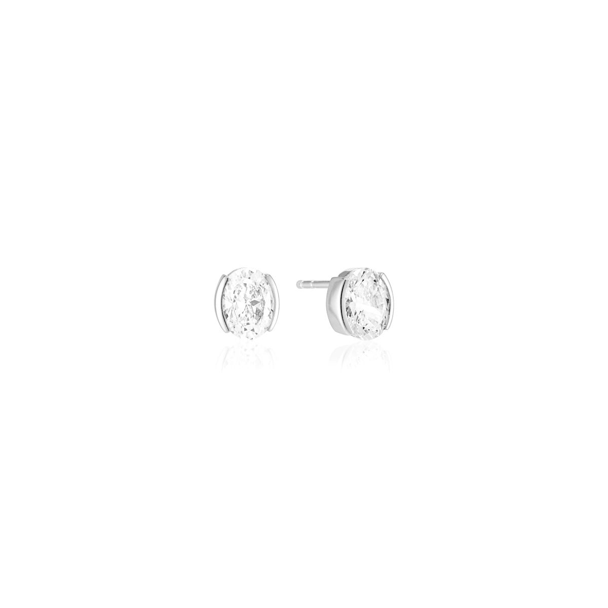 Sif Jakobs Ellisse Carezza Earrings with White Zirconia - SJ-E2350-CZ