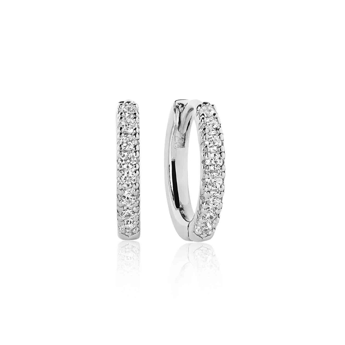 Sif Jakobs Ellera Earrings - Silver with White Zirconia SJ-E2859-CZ