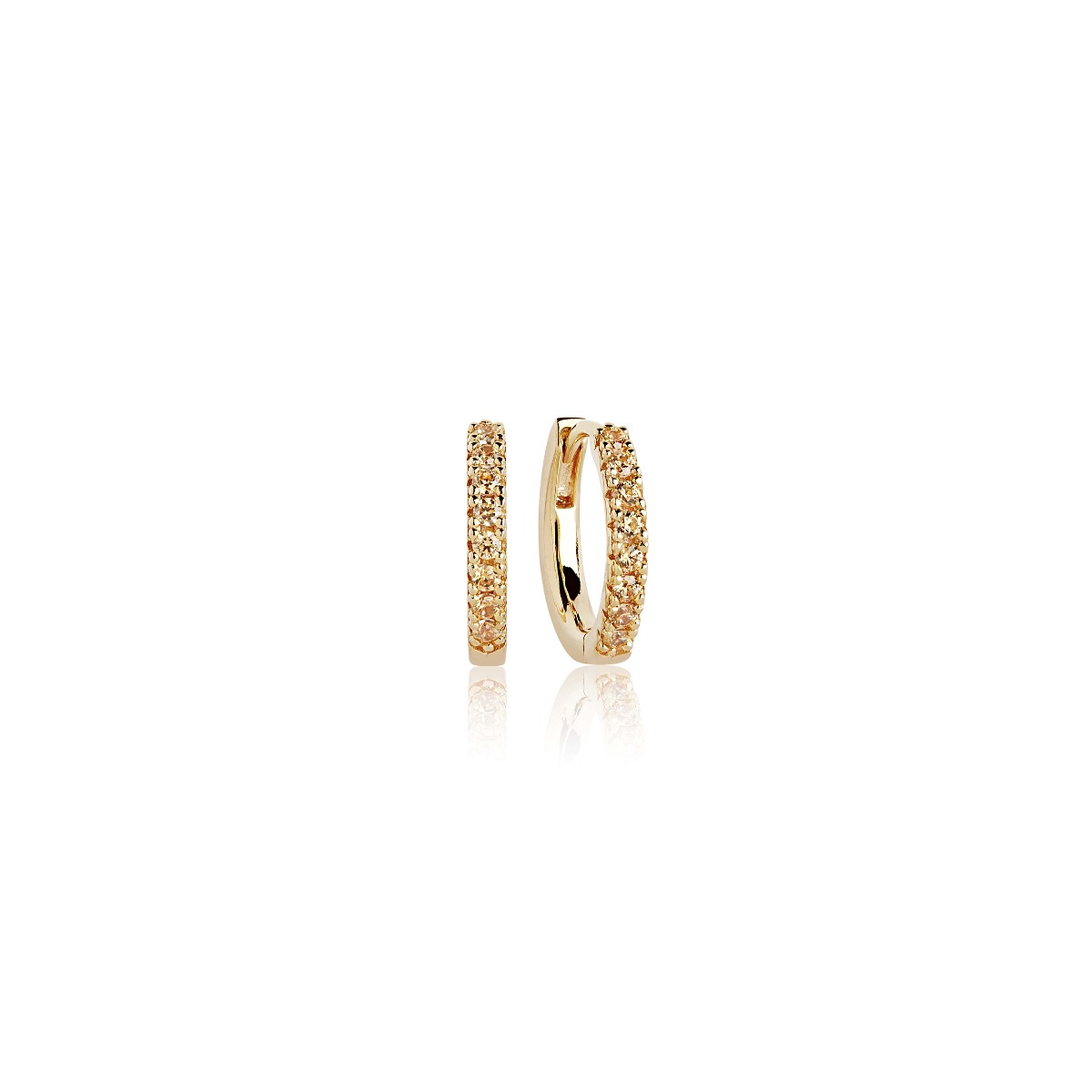 Sif Jakobs Ellera Earrings, gold with yellow zirconia SJ-E2859-YEL(YG)
