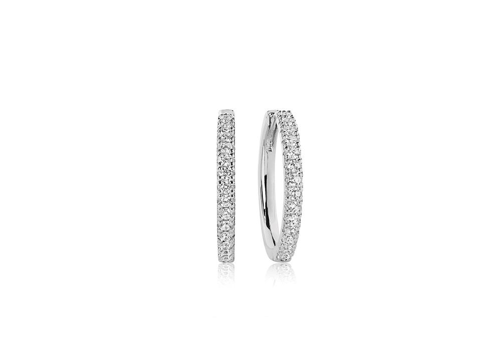 Sif Jakobs Ellera Grande Earrings, silver with white zirconia SJ-E2869-CZ