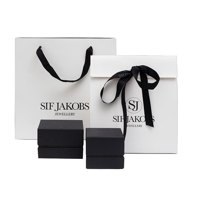 Sif Jakobs Este Drop Earrings - Silver with White Zirconia SJ-E0085-CZ