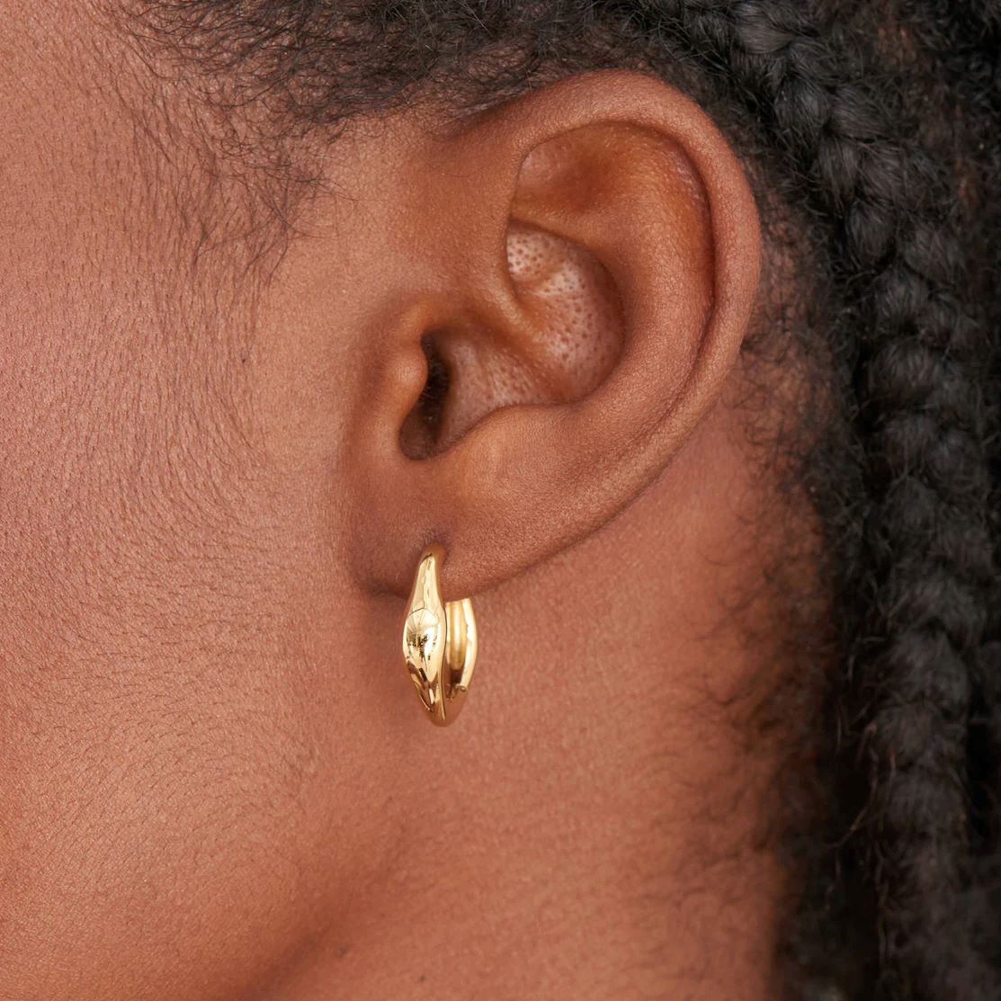 Ania Haie Gold Wave Hoop Earrings - E044-03G
