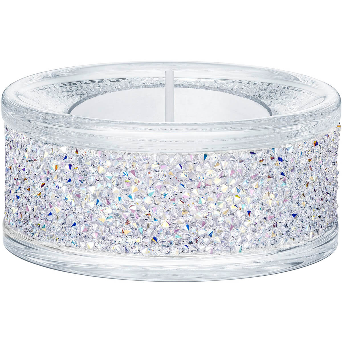 Swarovski Crystal Shimmer Tea Light Holder, Crystal AB 5428722