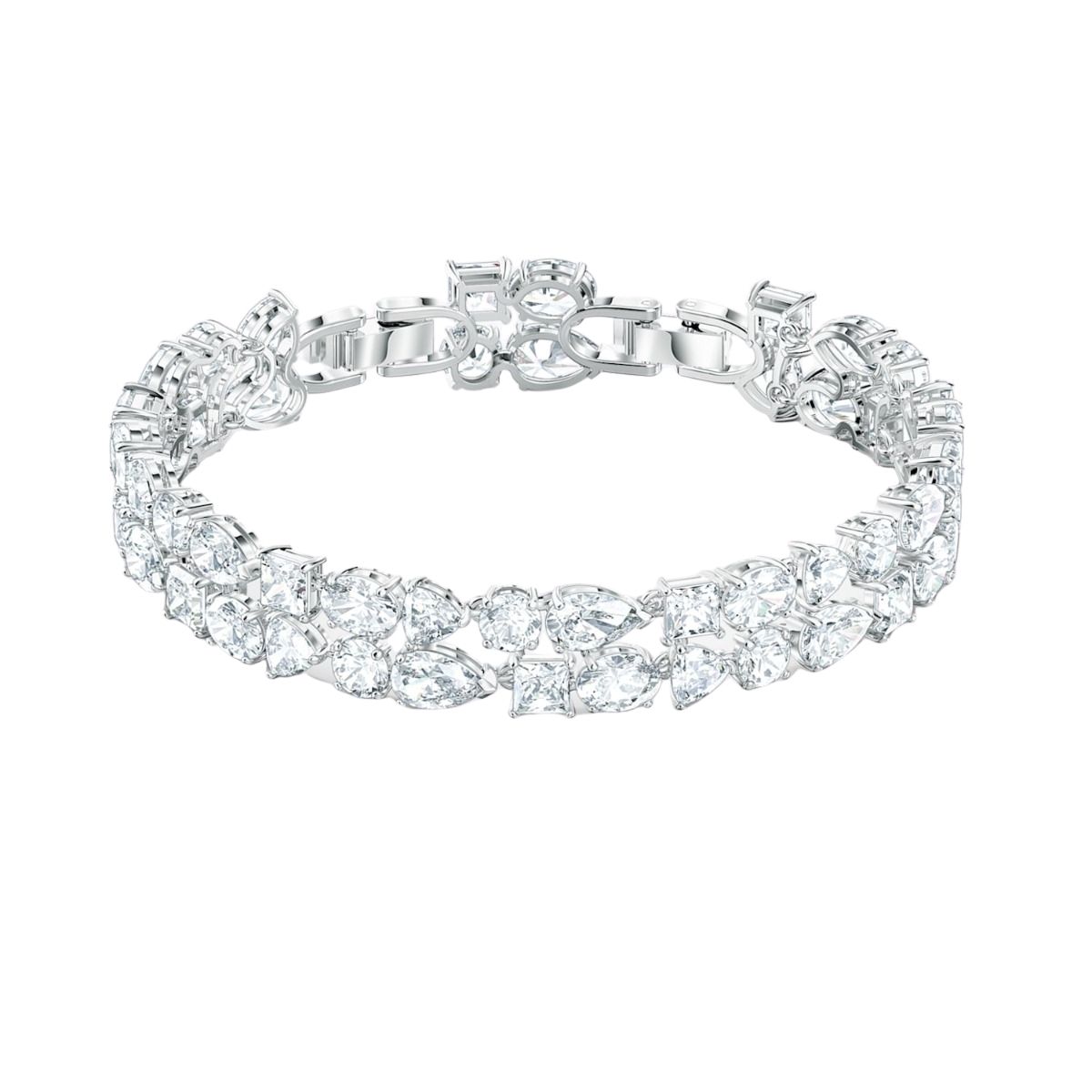 Swarovski Tennis Deluxe Mixed Bracelet - Rhodium Plating - 5562088