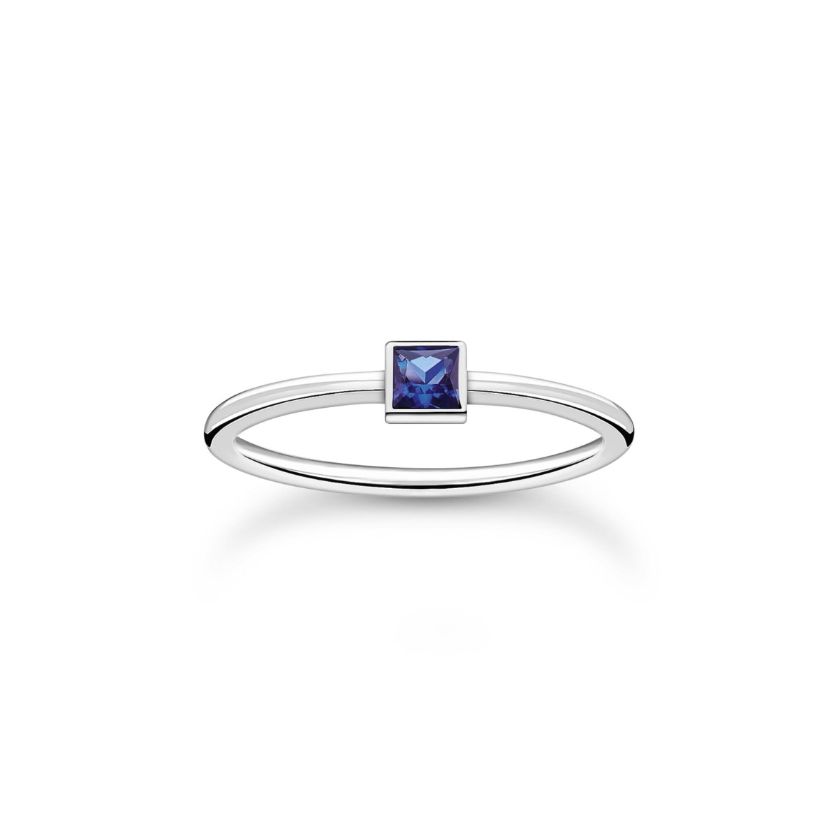 Thomas Sabo Blue Square Stone Ring TR2395-699-32