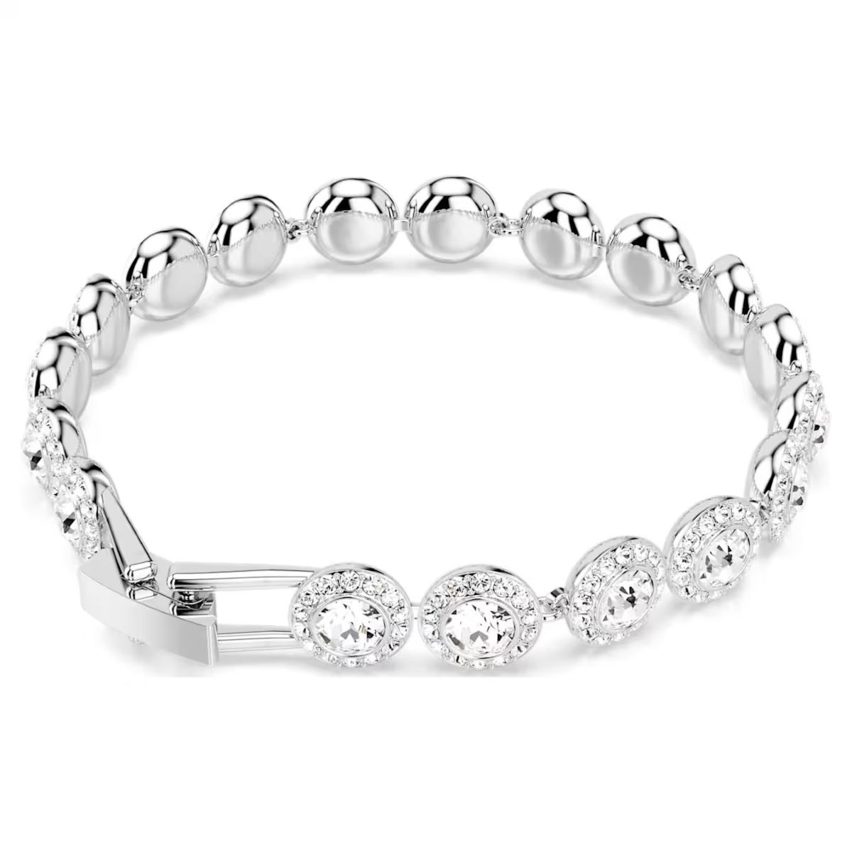 Swarovski Round Cut Una Bracelet - White with Rhodium Plating 5682279